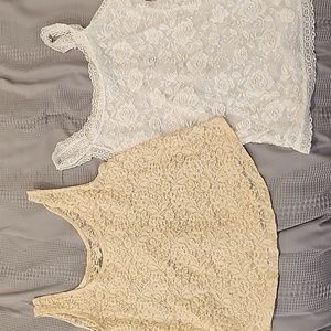 Lace Stretch Camis Size Large